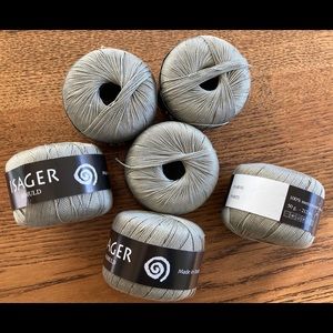 6 balls of cotton yarn